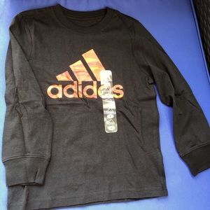 Adidas black/red long sleeve tee.  Boy size 4